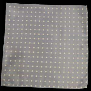 ALLURE MEN'S MULTI-DOT POCKET SQUARE BLUEBIRD/ WHITE.